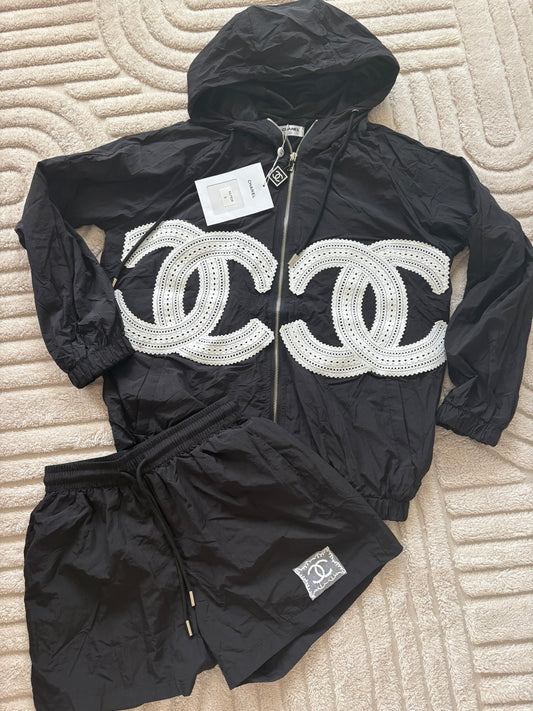 Cc windbreaker short set