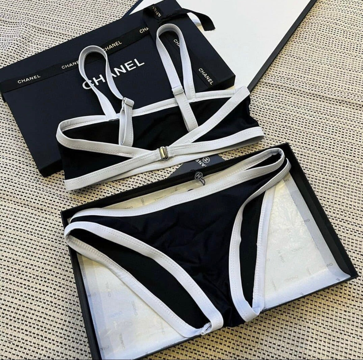 CC swimsuit monogram
