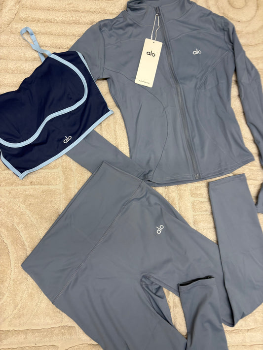 Alo full gym set blue