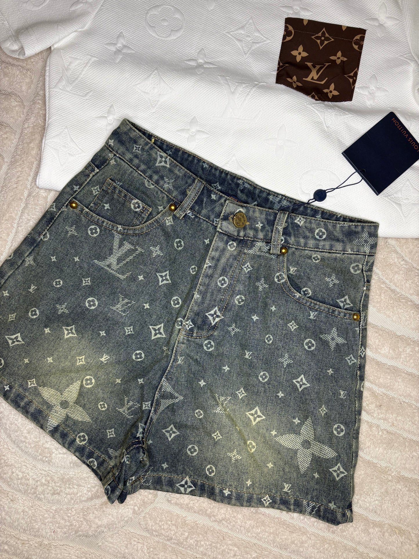 Louie denim short