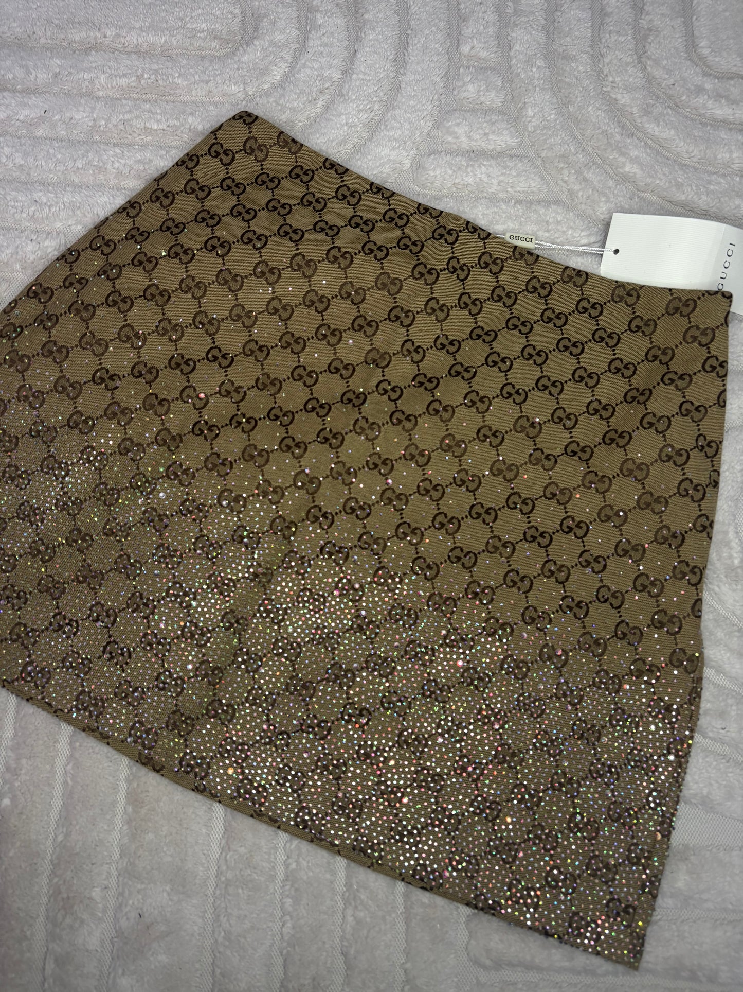GG Diamante A line mini skirt