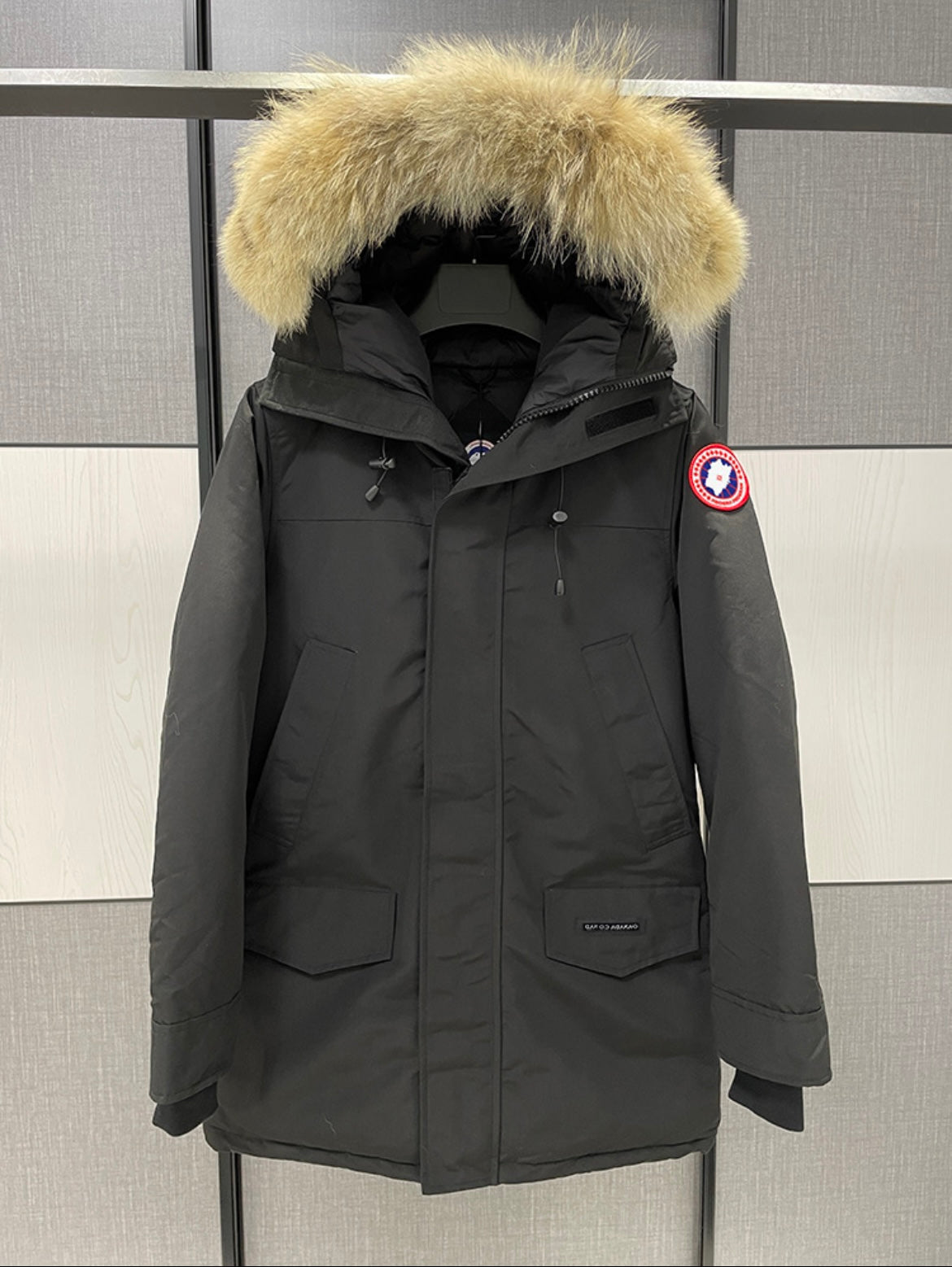 Men’s CG medium length parka black