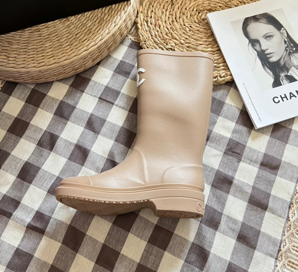 Cc wellington boots nude