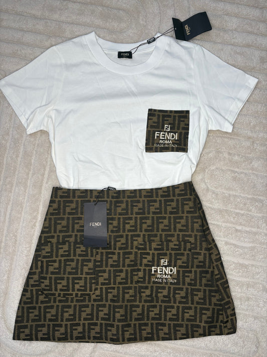 FenD skirt t shirt co ord