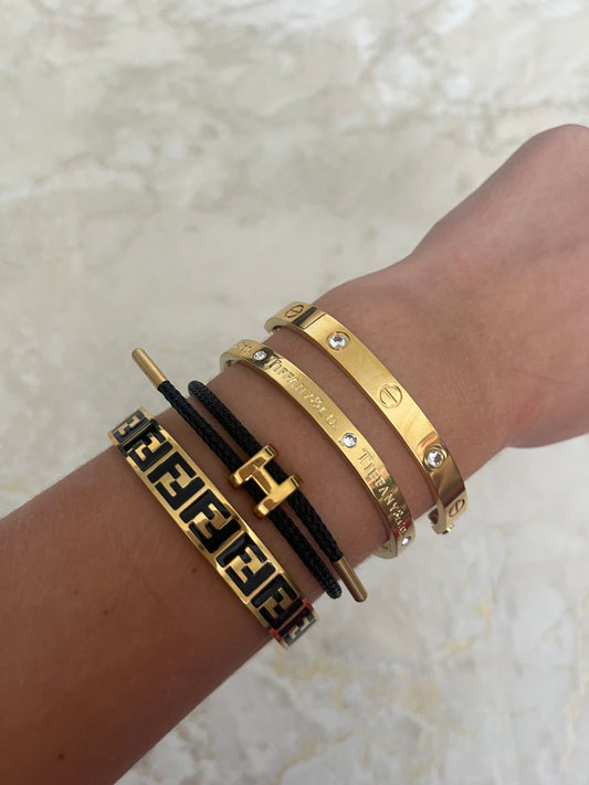 Designer bracelet stack set