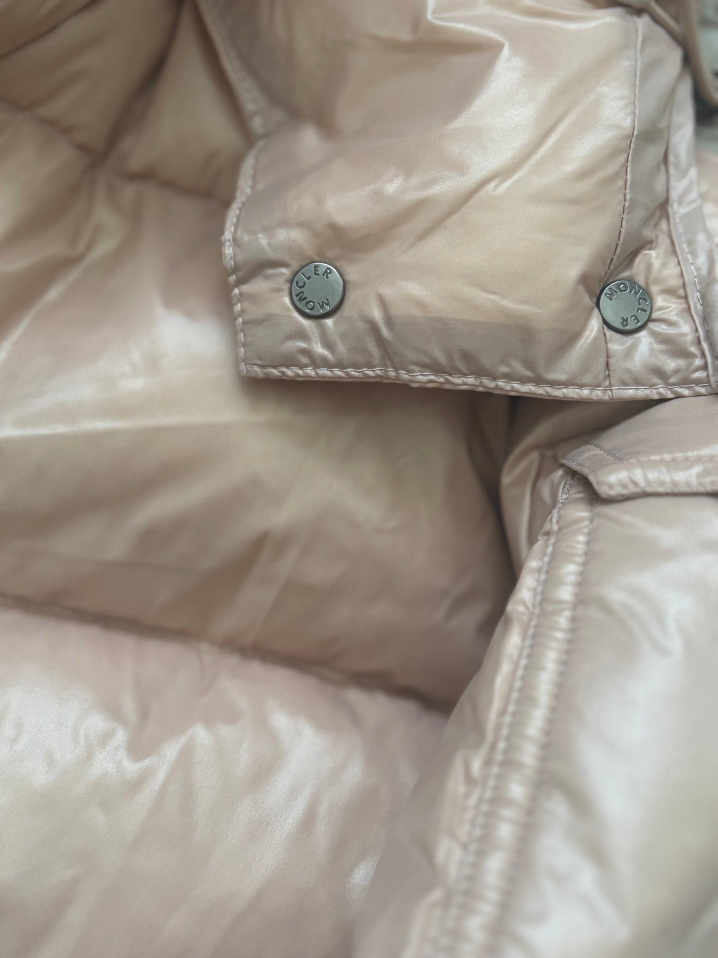 ( in stock size m ) monc shiny pink down jacket
