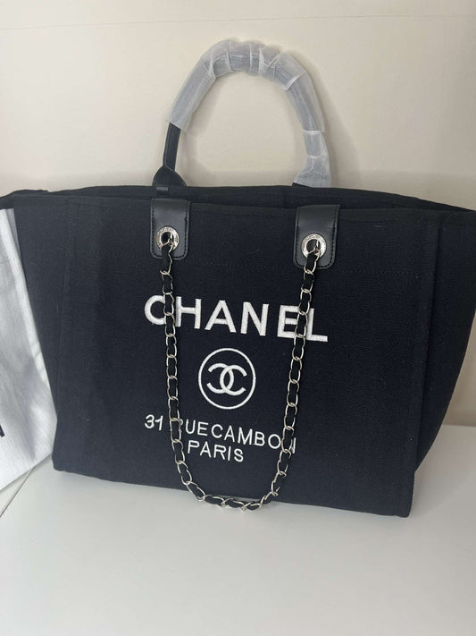 CHNL beach tote black