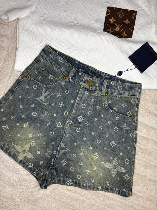 Louie denim short