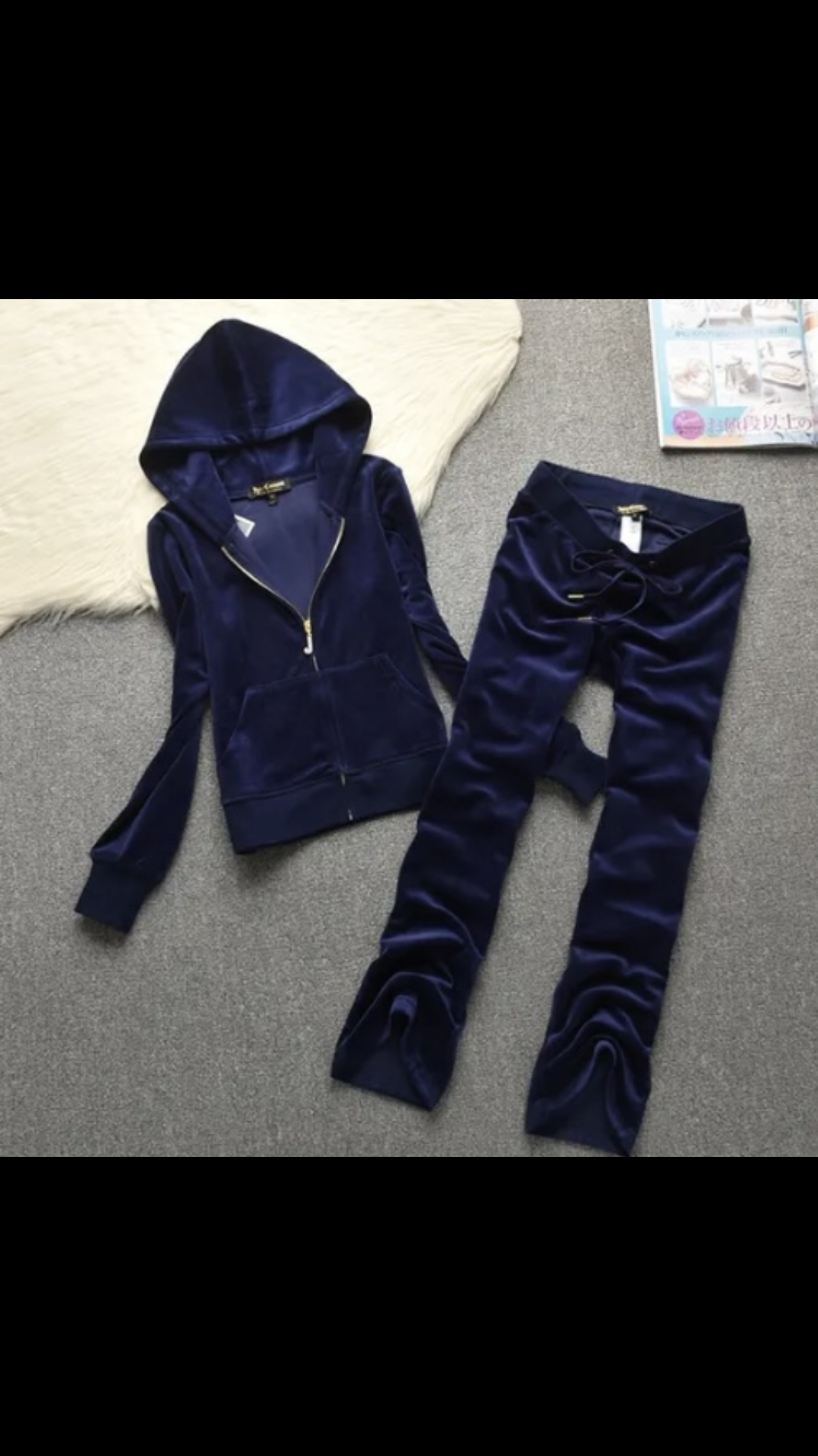 Ju1cy flare tracksuit navy