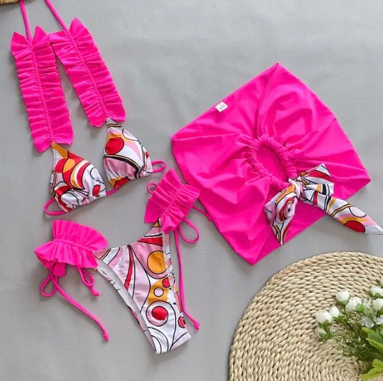 Drew 3 piece bikini set