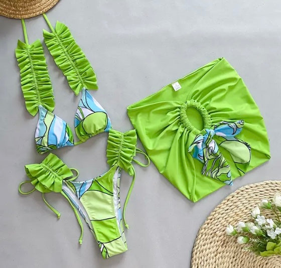 Ibiza 3 piece bikini set