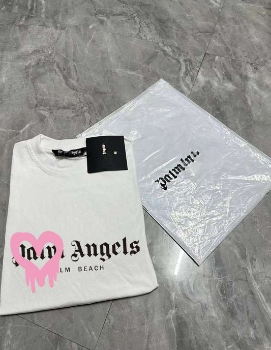 White p angles tee