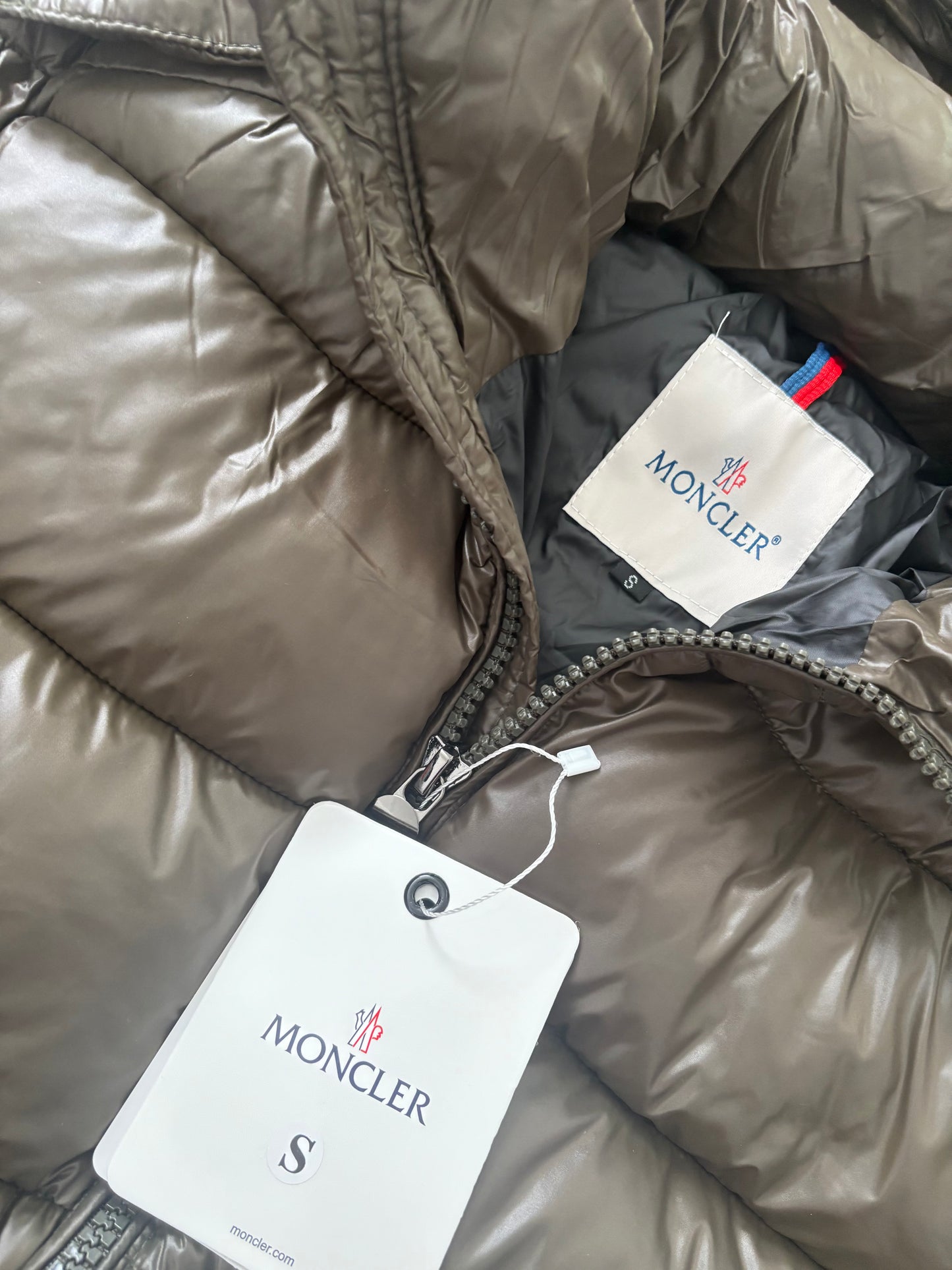 Khaki mon down jacket