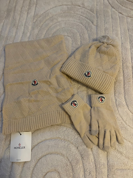 ( in stock ) Mon hat set beige