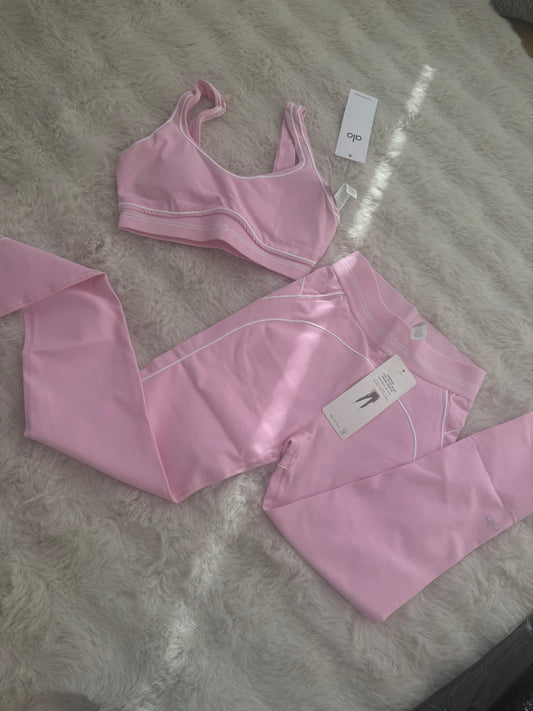 ( in stock size xs fits 4&6 ) Alo heartthrob pink