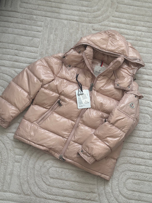 ( in stock size m ) monc shiny pink down jacket