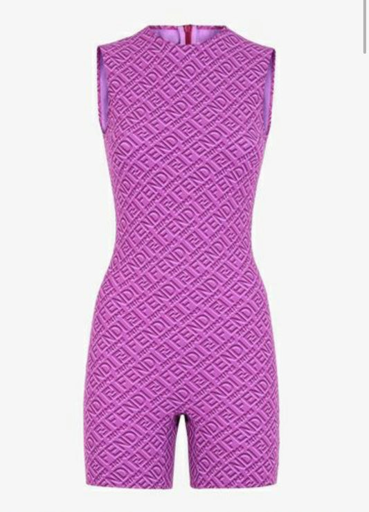 Fen skims jumpsuit purple