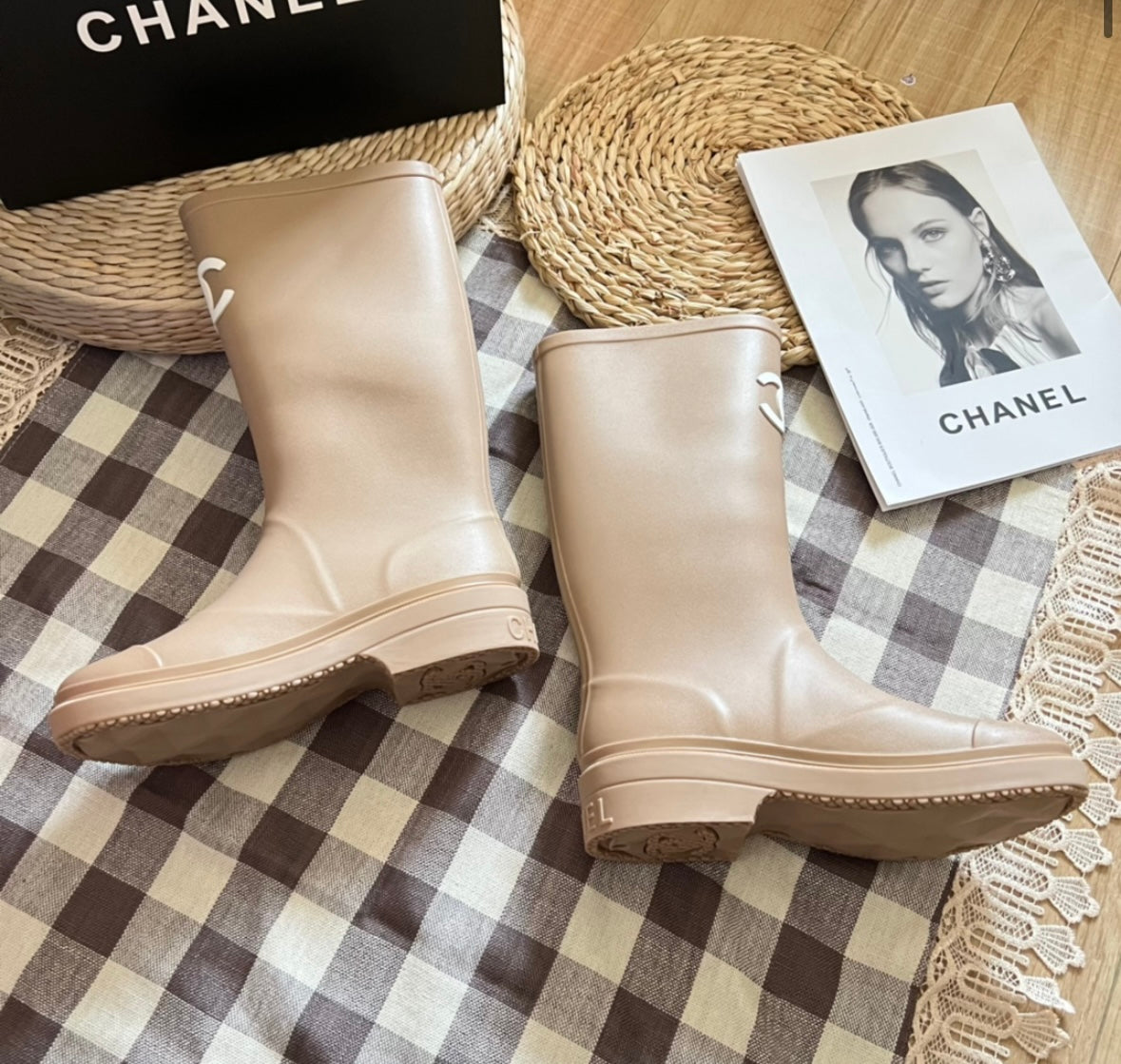 Cc wellington boots nude