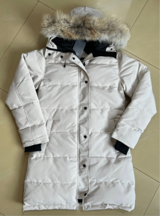 Cg parka beige fox fur hood