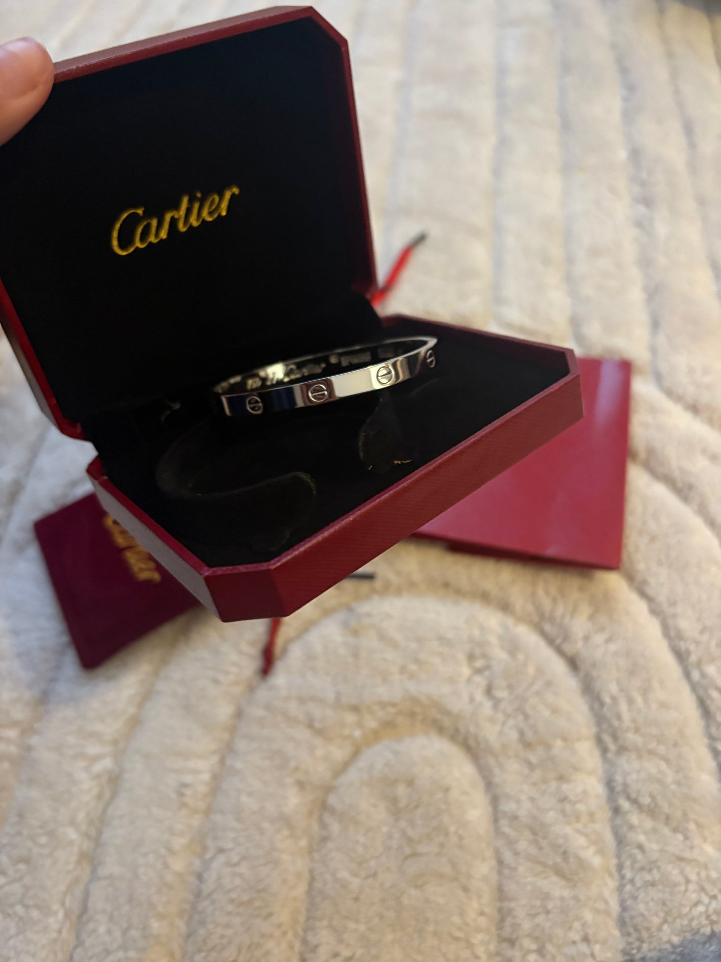 ( in stock ) cart love bangle #17 silver