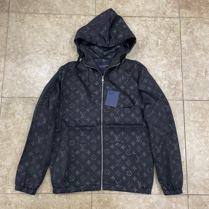 LOUIE monogram zip up