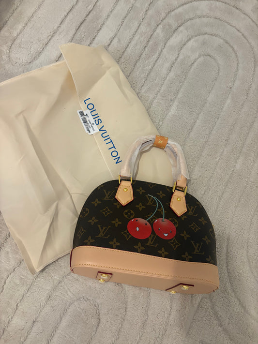 ( in stock ) cherry Alma bag